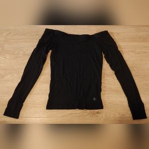Hollister Black Off-the-Shoulder Sweater